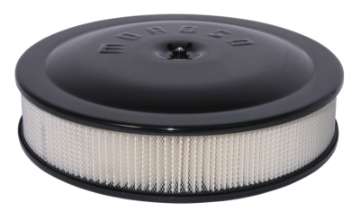 Picture of Moroso Racing Air Cleaner - 14in x 3in Filter - Aluminum - Black Powder Coat