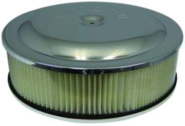 Picture of Moroso Racing Air Cleaner - 16in x 4in Filter - Offset - Raised Bottom - Clear Powder Coat