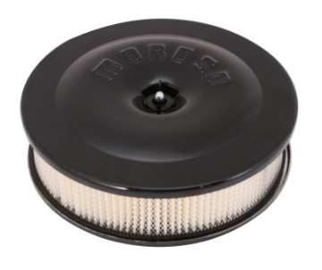 Picture of Moroso Race-Street Air Cleaner - 8-1-2in x 2-3-8in Filter - Aluminum - Black Powder Coat