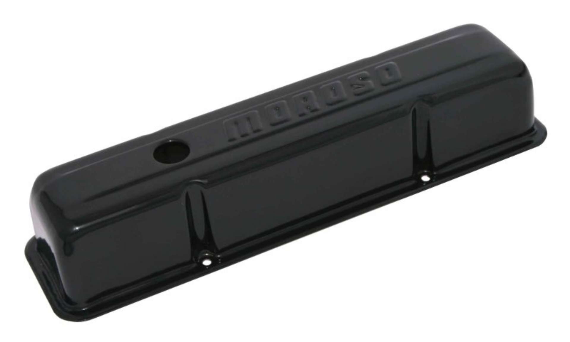 Picture of Moroso Chevrolet Small Block Valve Cover - Black Powder Coat - Single