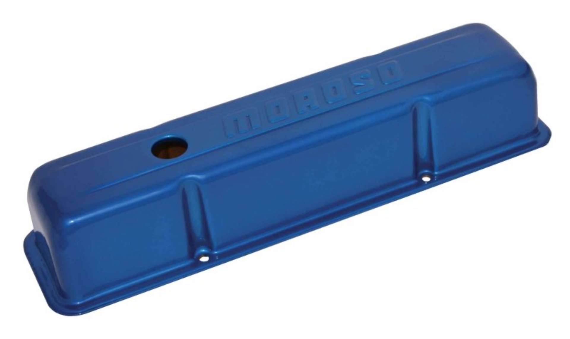 Picture of Moroso Chevrolet Small Block Valve Cover - Blue Powder Coat - Single