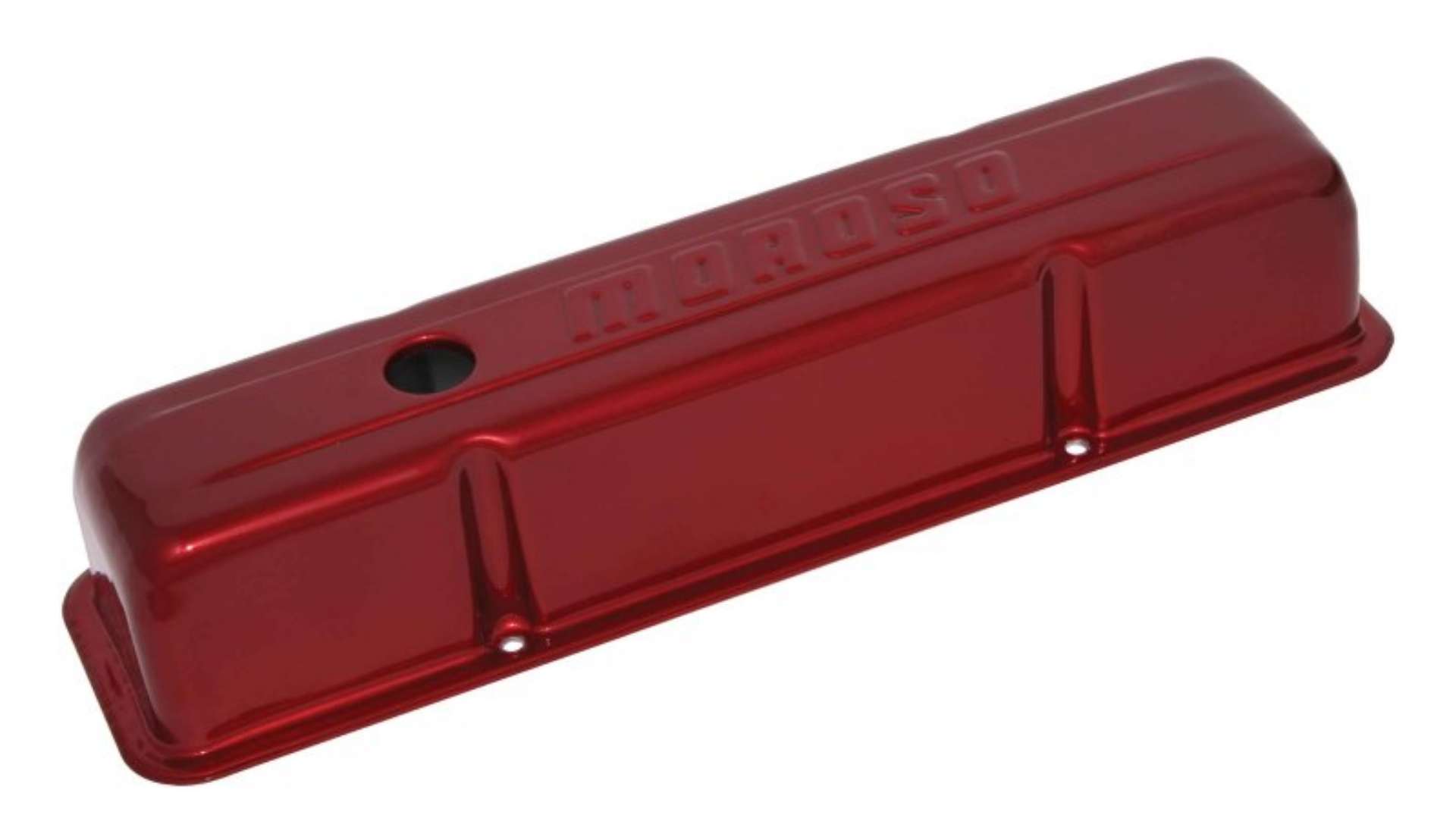 Picture of Moroso Chevrolet Small Block Valve Cover - Red Powder Coat - Single