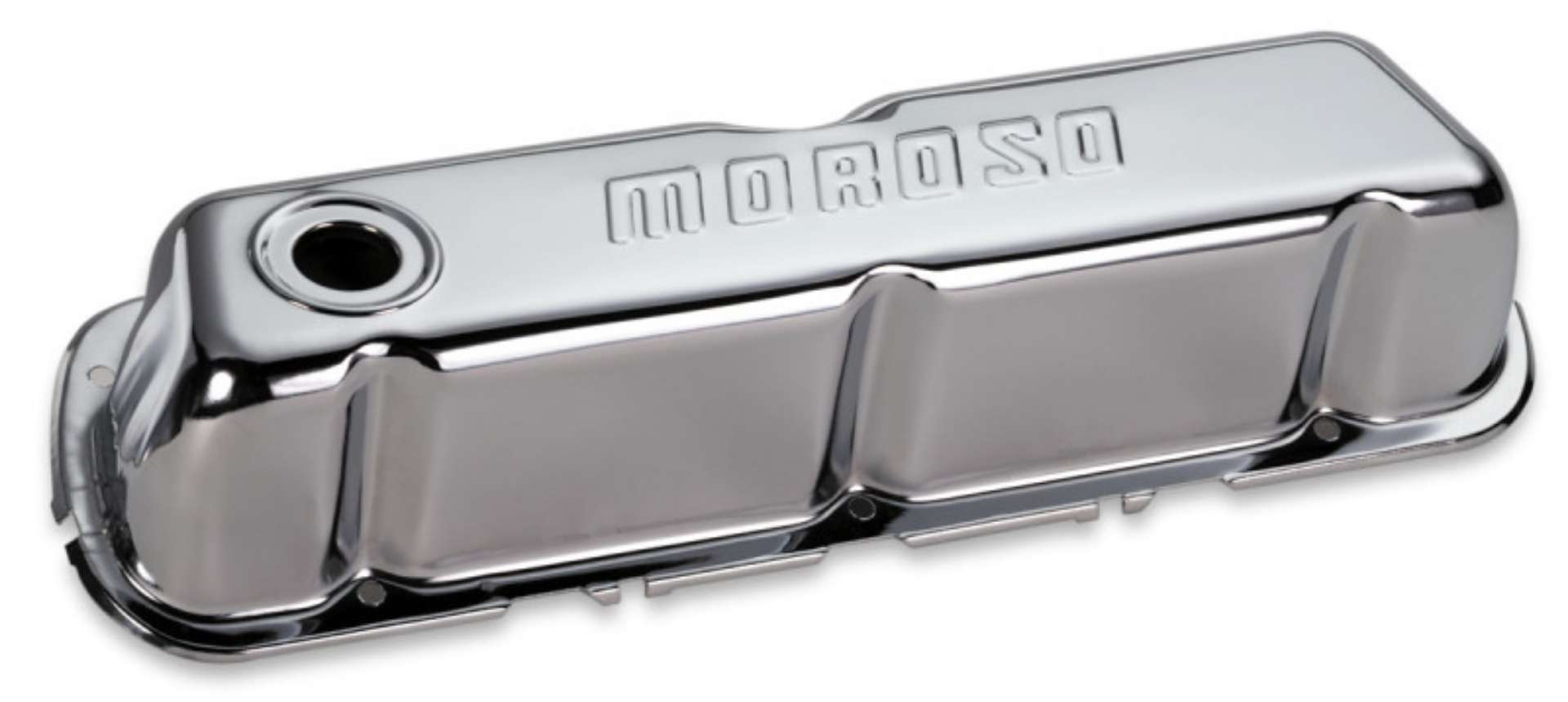 Picture of Moroso Ford 302-351W Valve Cover - w-Baffles - Stamped Steel Chrome Plated - Pair