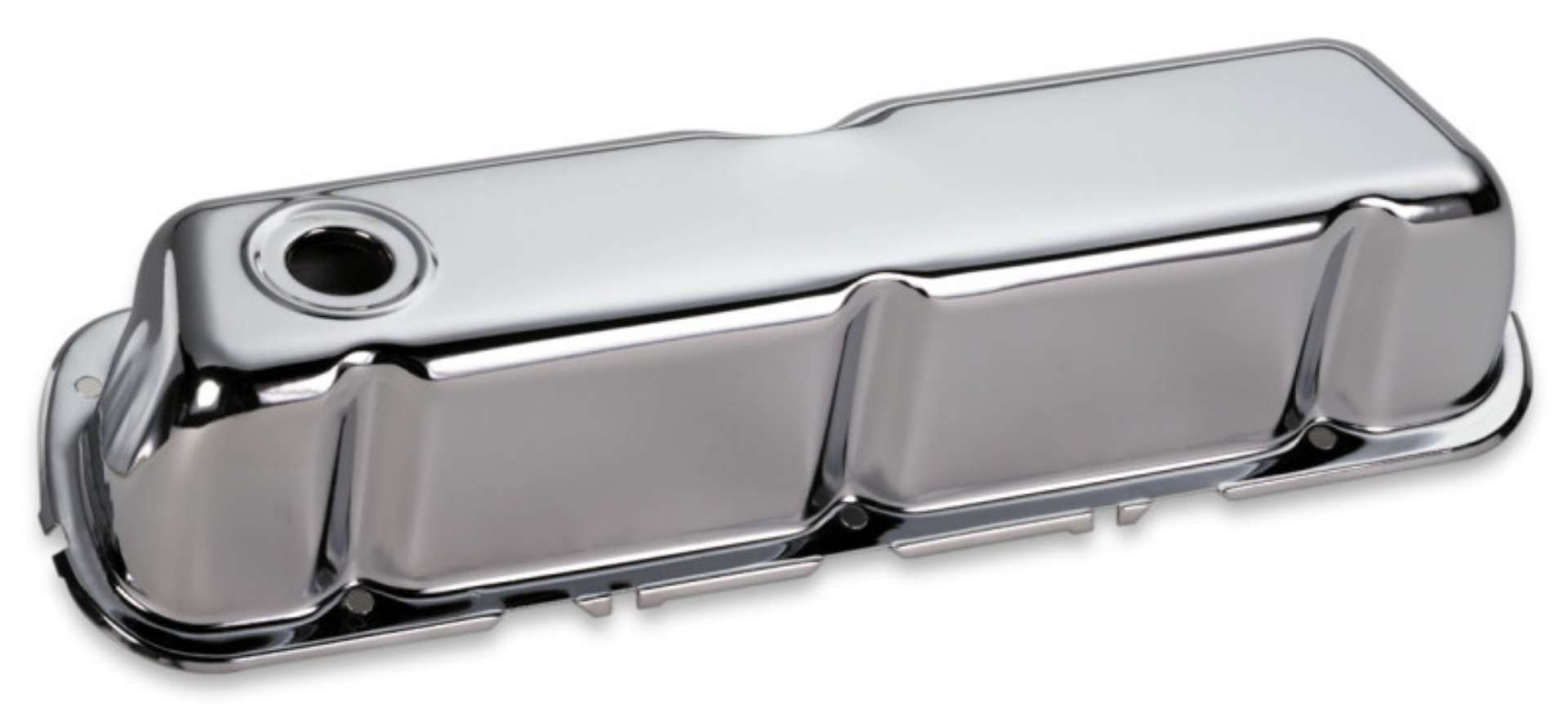 Picture of Moroso Ford 302-351W Valve Cover - w-Baffles - No Logo - Stamped Steel Chrome Plated - Pair