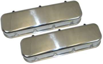 Picture of Moroso Chevrolet Big Block Valve Cover - Tall - No Logo - Polished Aluminum - Pair