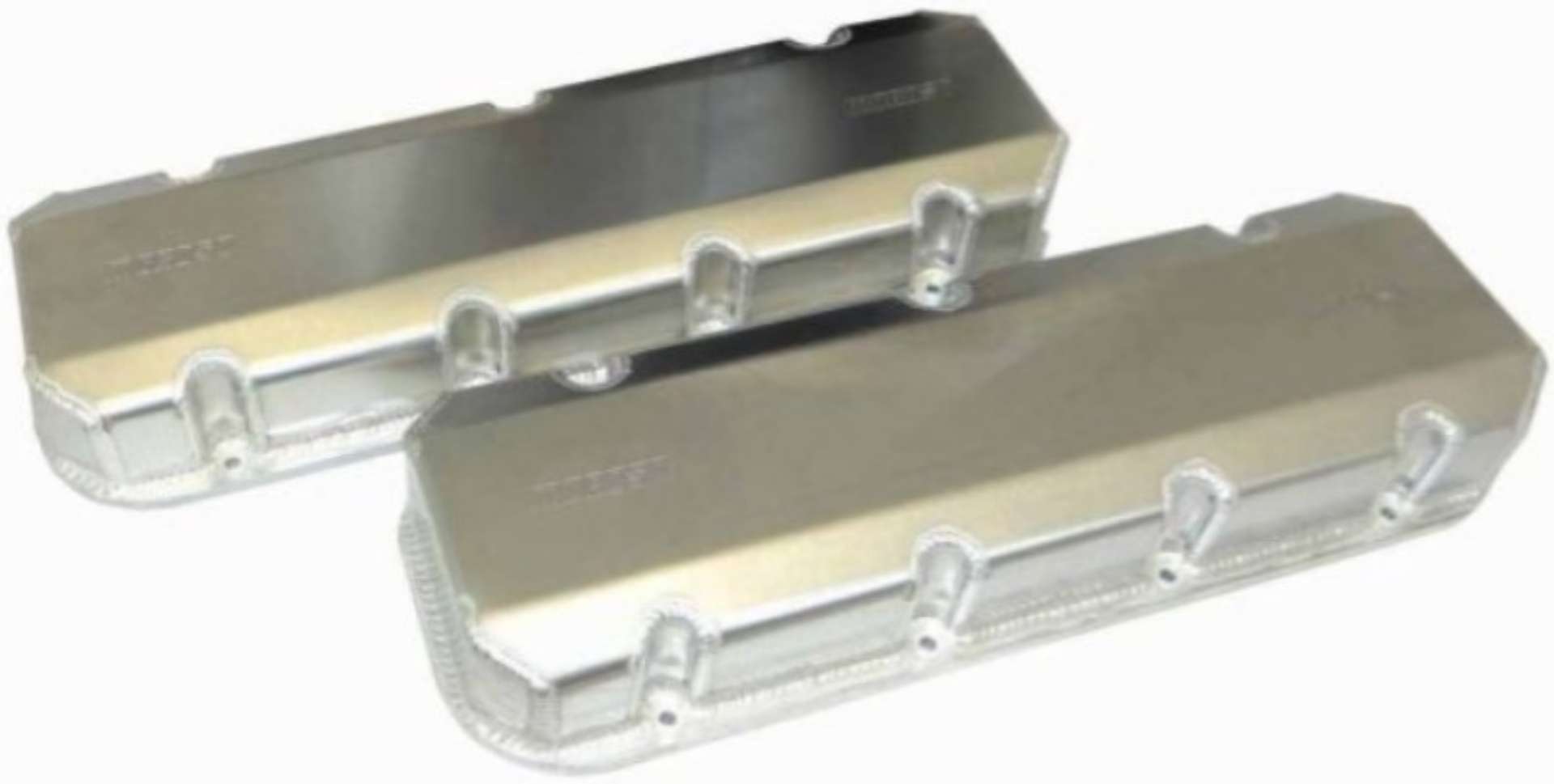 Picture of Moroso Chevrolet Big Block Valve Cover w-Billet Rail - 3in - Exhaust & Intake Pockets - Aluminum