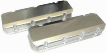 Picture of Moroso Chevrolet Big Block Valve Cover w-Billet Rail - No Logo - Exhaust & Intake Pockets - Aluminum