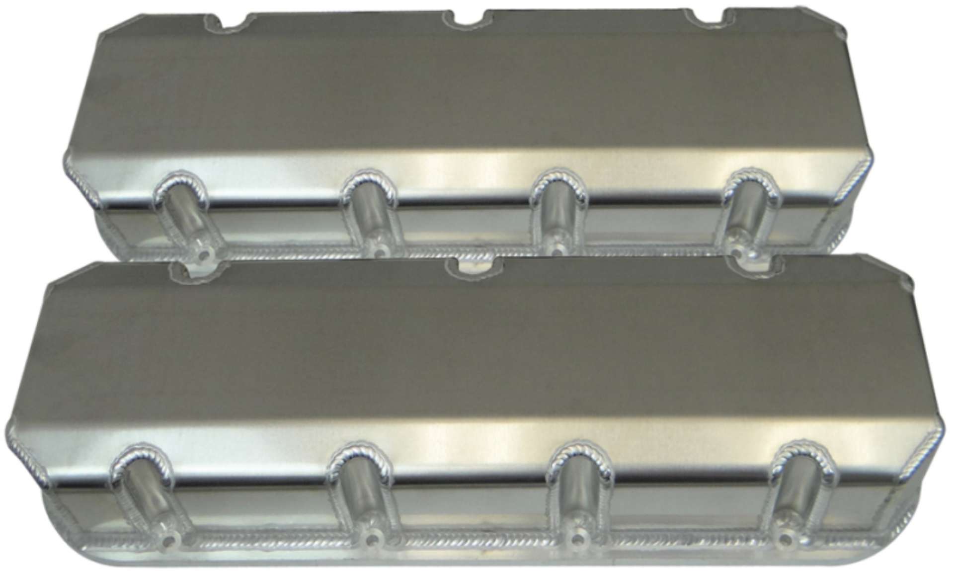 Picture of Moroso Chevrolet Big Block Valve Cover w-Billet Rail - No Logo - Exhaust & Intake Pockets - Aluminum