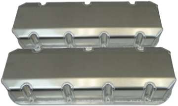 Picture of Moroso Chevrolet Big Block Valve Cover w-Billet Rail - No Logo - Exhaust & Intake Pockets - Aluminum