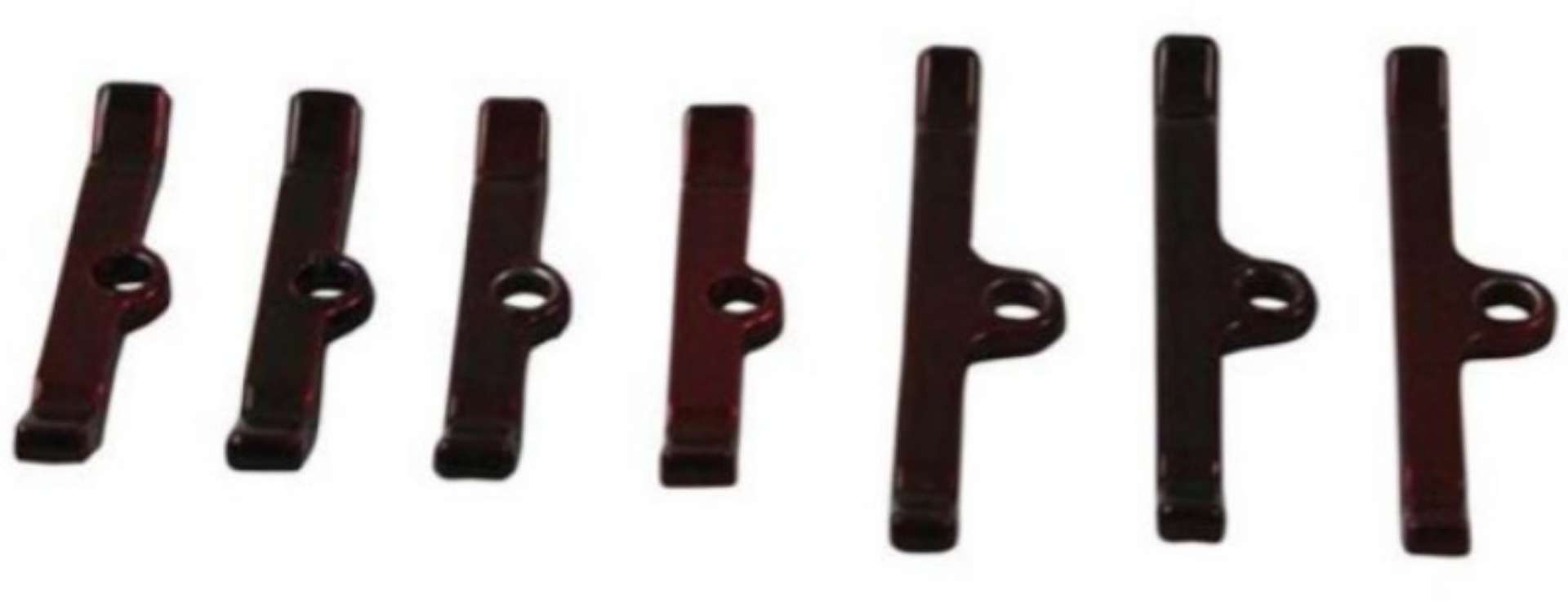 Picture of Moroso Chevrolet Big Block Valve Cover Hold Downs - Steel - Red Powder Coat - Set of 7