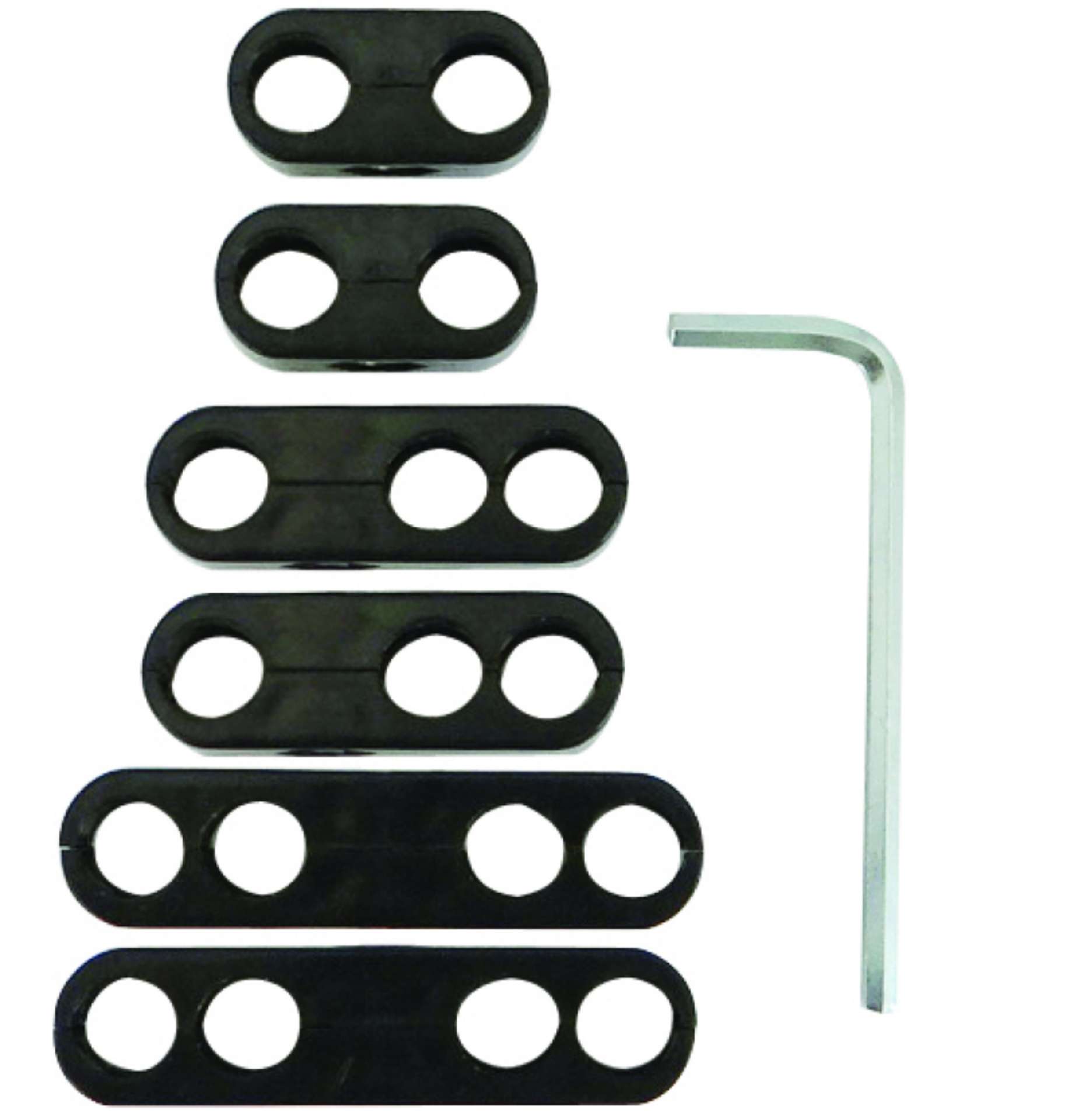 Picture of Moroso Spark Plug Wire Separator Kit w-Allen Wrench - Split Design - Black