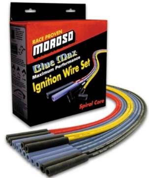 Picture of Moroso Custom Ignition Wire Set - Blue Max - Spiral Core