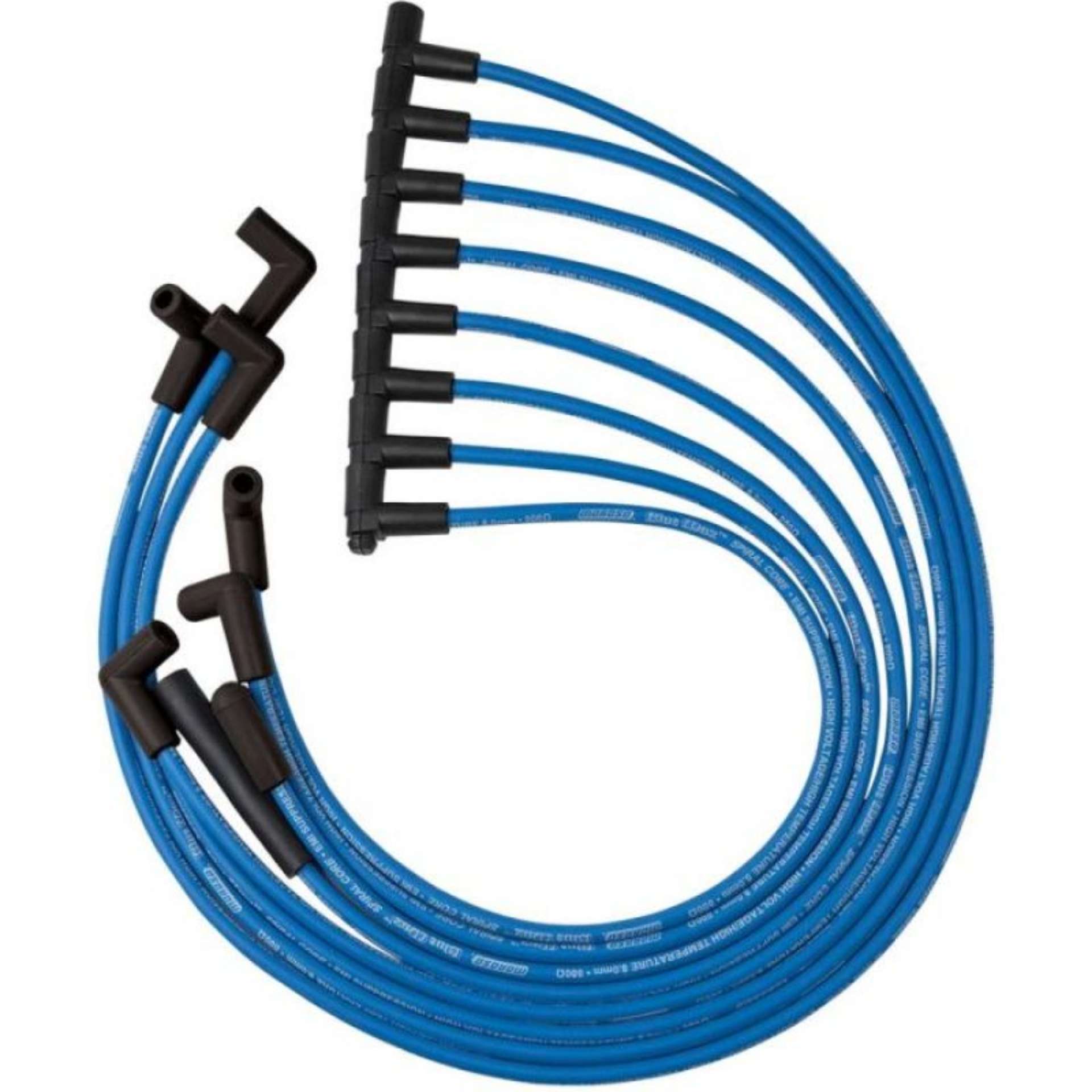 Picture of Moroso Custom Ignition Wire Set - Blue Max - Spiral Core