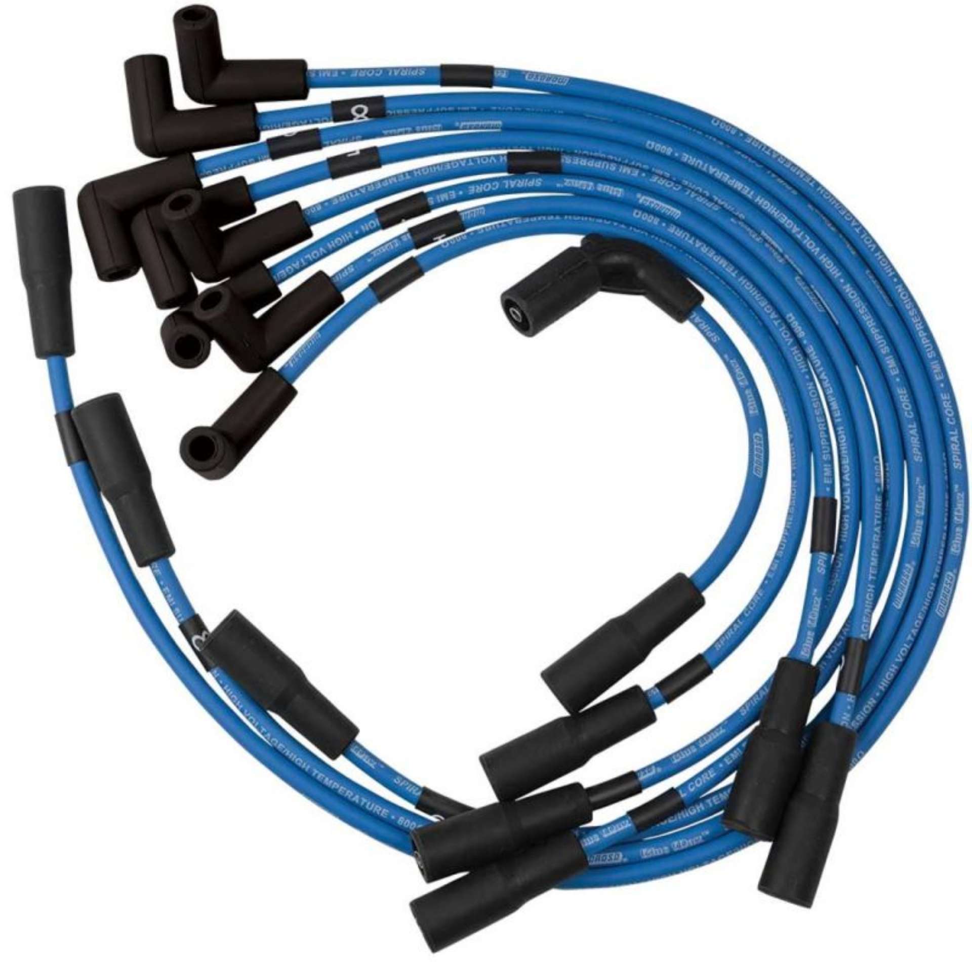 Picture of Moroso Custom Ignition Wire Set - Blue Max - Spiral Core