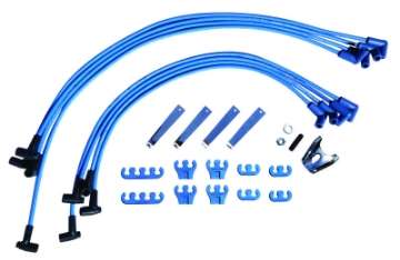 Picture of Moroso Chevrolet Small Block Ignition Wire Dress-Up Kit - HEI - Blue Max - Spiral Core