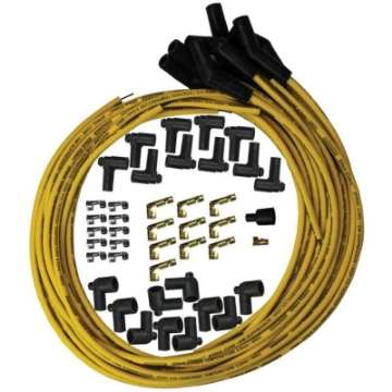 Picture of Moroso Universal Ignition Wire Set - Blue Max - Spiral Core - Unsleeved - 135 Degree - Yellow