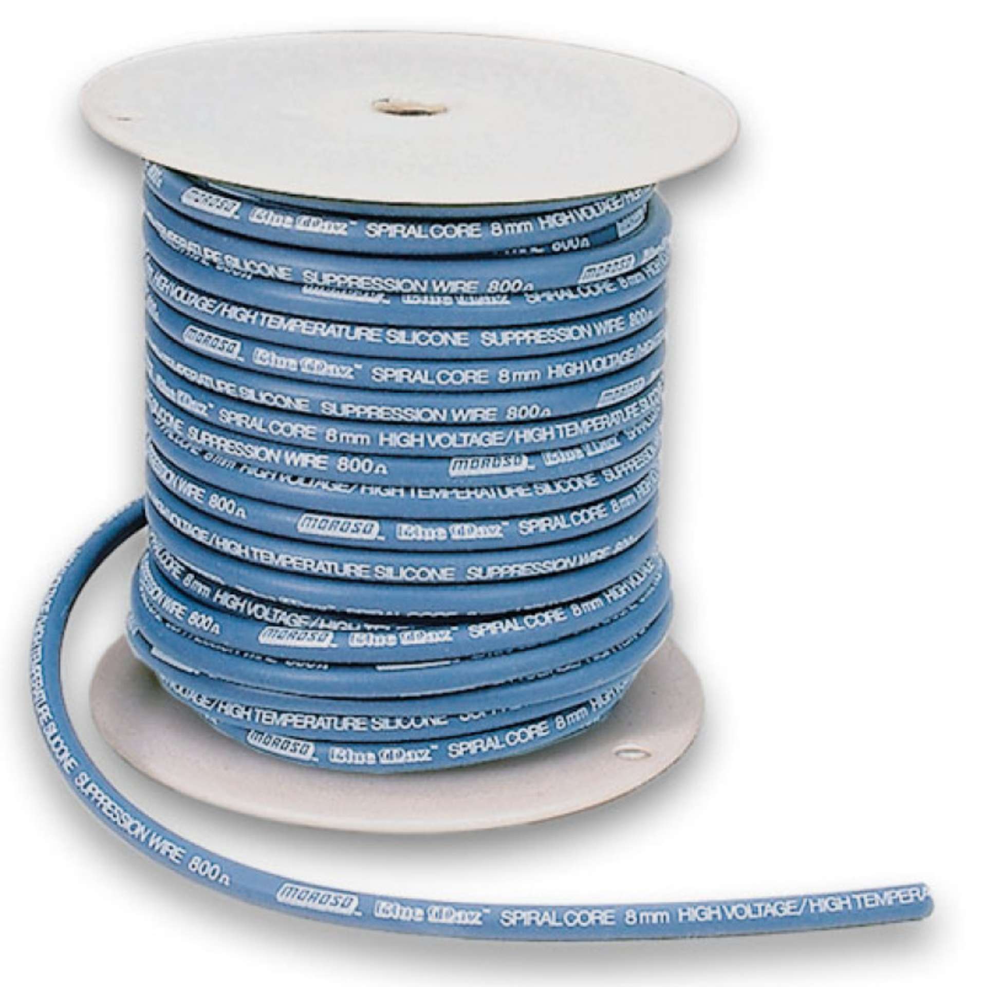 Picture of Moroso Ignition Wire Spool - Blue Max - Spiral Core - 8mm - 100ft