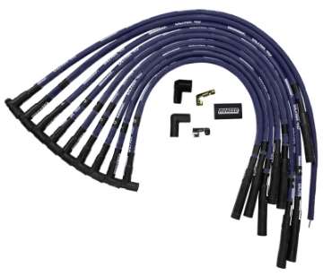 Picture of Moroso Chevrolet Big Block Ignition Wire Set - Ultra 40 - Sleeved - HEI - Straight - Blue