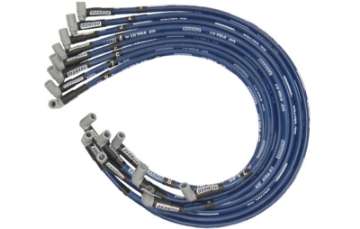 Picture of Moroso Chevrolet Big Block Ignition Wire Set - Ultra 40 - Sleeved - HEI - 90 Degree - Blue