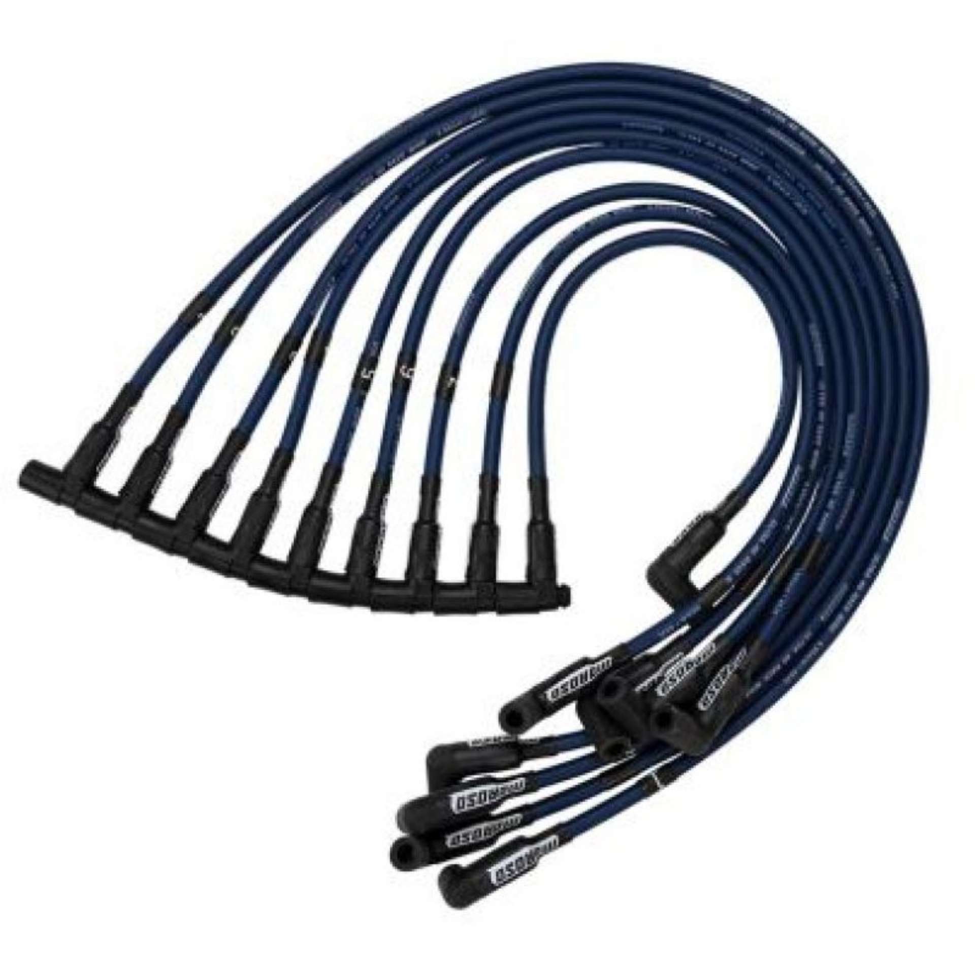 Picture of Moroso Chevrolet Small Block Sprint Car Ignition Wire Set - Ultra 40 - Unsleeved - HEI - Blue