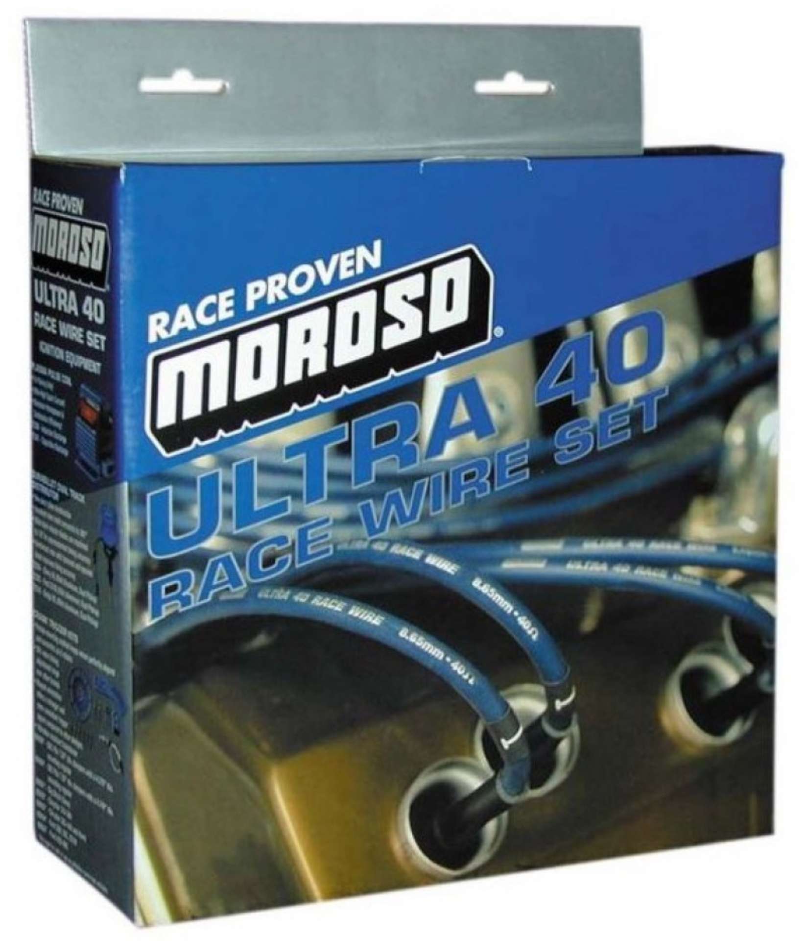 Picture of Moroso Chevrolet Small Block Ignition Wire Set - Ultra 40 - Unsleeved - HEI - Over Valve - Red