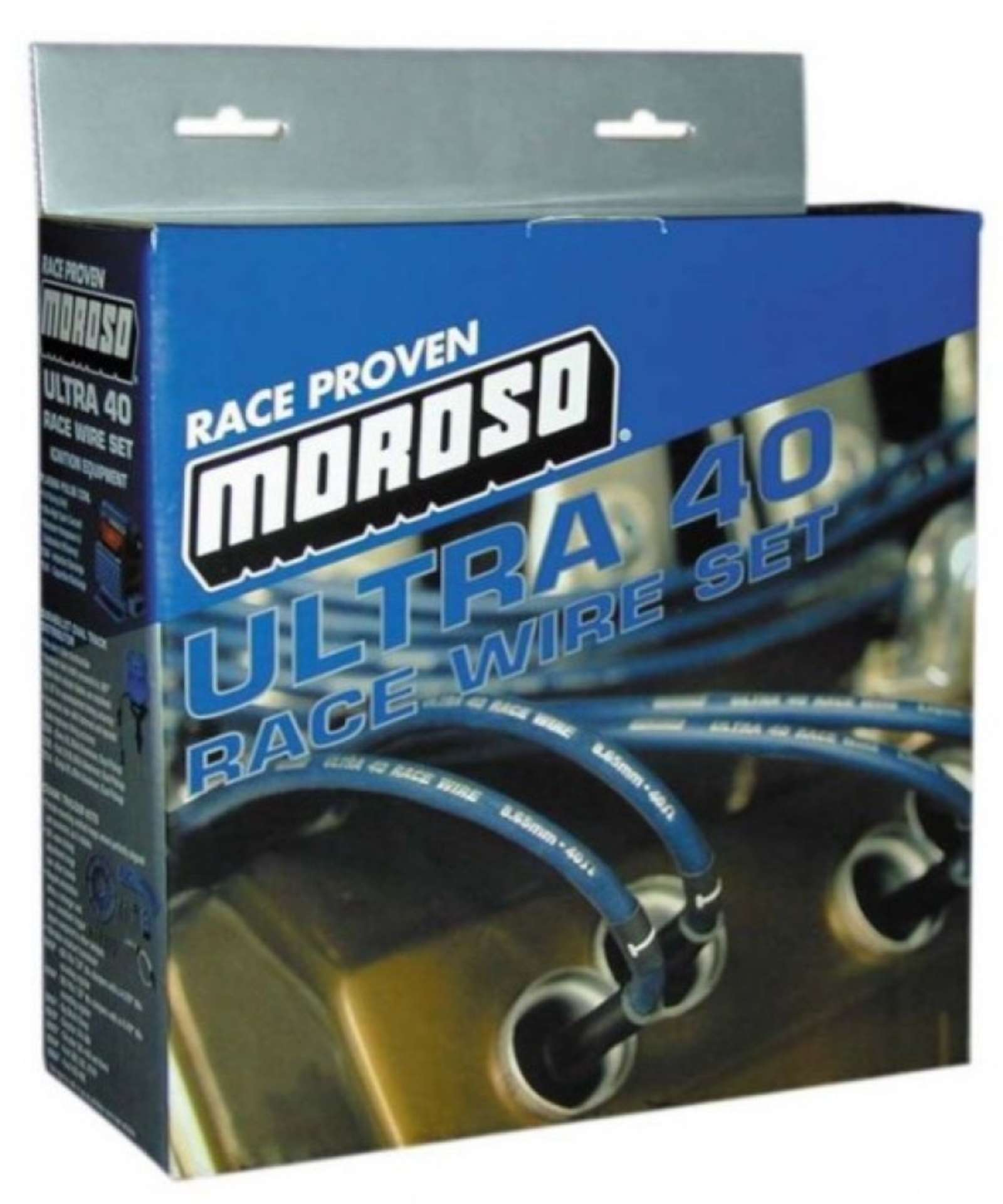 Picture of Moroso Chevrolet Big Block Ignition Wire Set - Ultra 40 - Unsleeved - Non-HEI - Crab Cap - Red