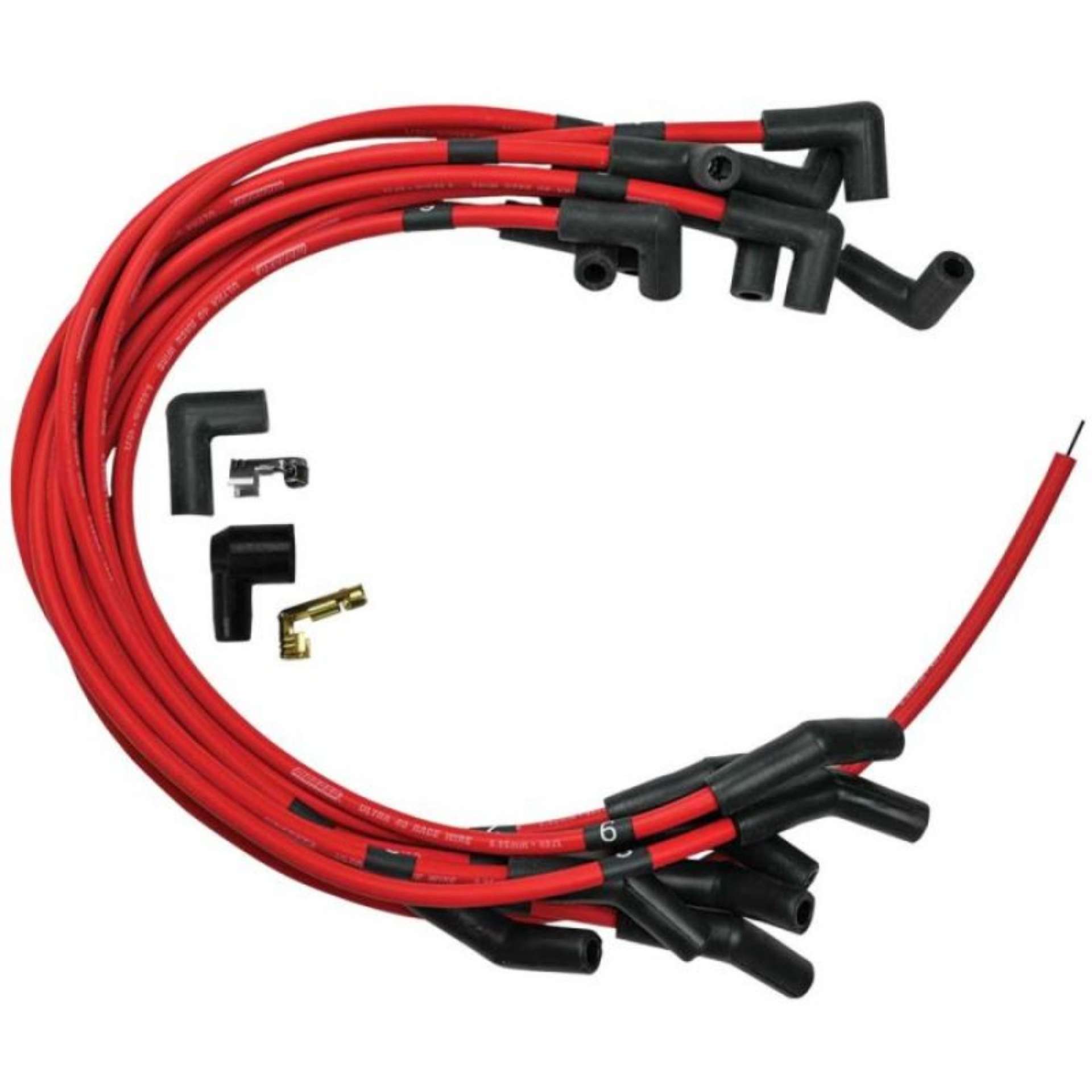 Picture of Moroso Ford 289-302 Ignition Wire Set - Ultra 40 - Unsleeved - HEI - Under Header - Red