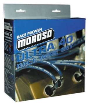 Picture of Moroso Chevrolet Big Block Ignition Wire Set - Ultra 40 - Unsleeved - HEI - Under Header - Black