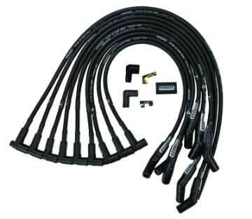 Picture of Moroso Chevrolet Small Block Ignition Wire Set - Ultra 40 - Unsleeved - HEI - 135 Degree - Black