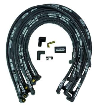 Picture of Moroso Chevrolet Big Block Ignition Wire Set - Ultra 40 - Sleeved - Non-HEI - 90 Degree - Black