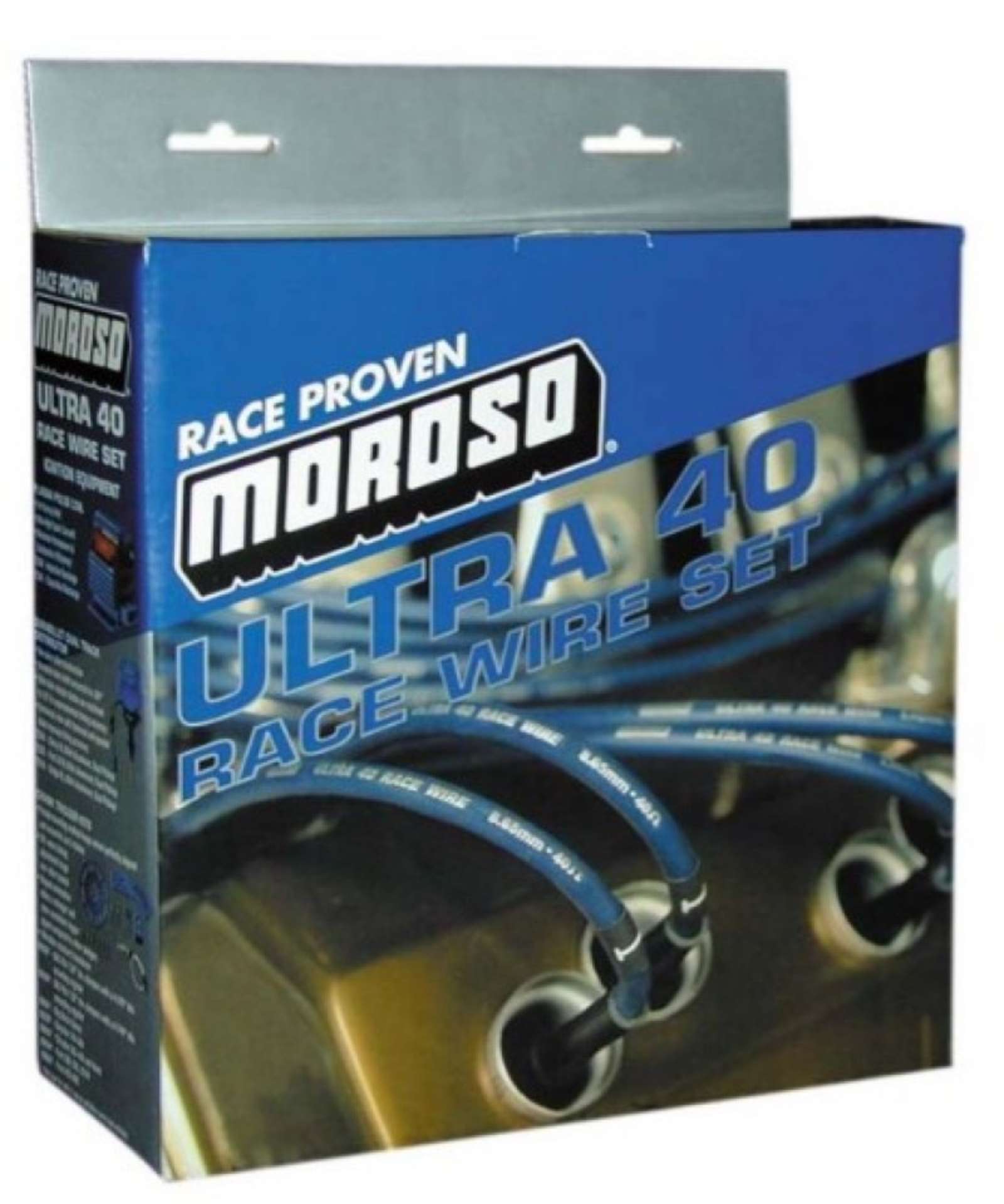 Picture of Moroso GM LS Ignition Wire Set - Ultra 40 - Sleeved - Coil-On - 8in Wire - Black