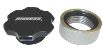 Picture of Moroso Universal Filler Cap Kit - 1-1-4-12UNF - Steel Bung - Black Anodized