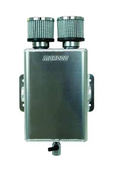 Picture of Moroso Breather Tank-Catch Can -16An Female Inlet - One on Each Side - Two Breathers - Aluminum