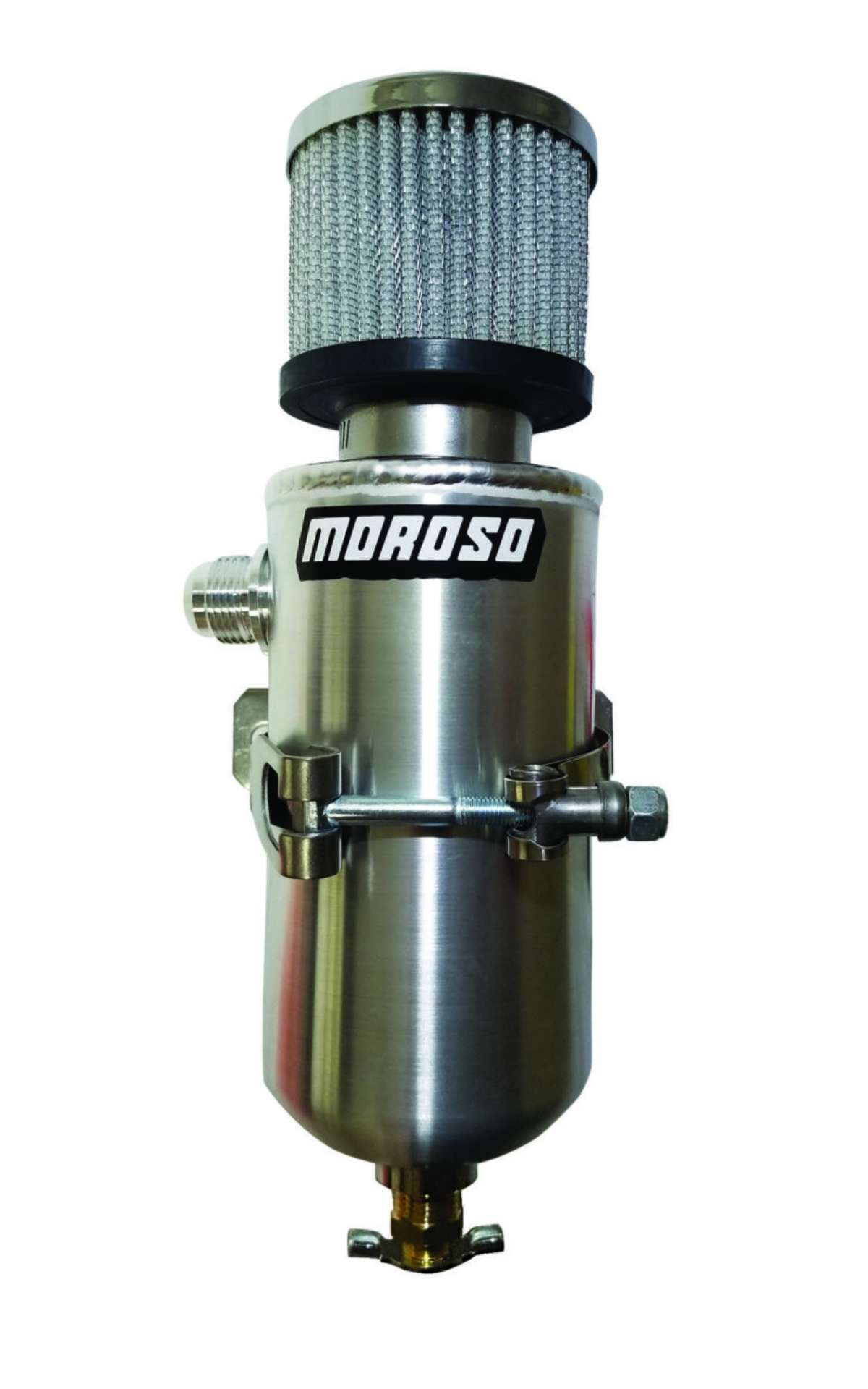 Picture of Moroso Breather Tank-Catch Can -10An Male Fitting - Aluminum