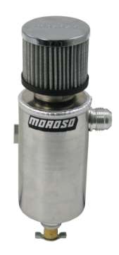 Picture of Moroso Breather Tank-Catch Can -12An Male Fitting - Roll Bar Mount - Aluminum