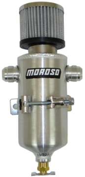 Picture of Moroso Breather Tank-Catch Can - Two -12An Male Fittings - Aluminum