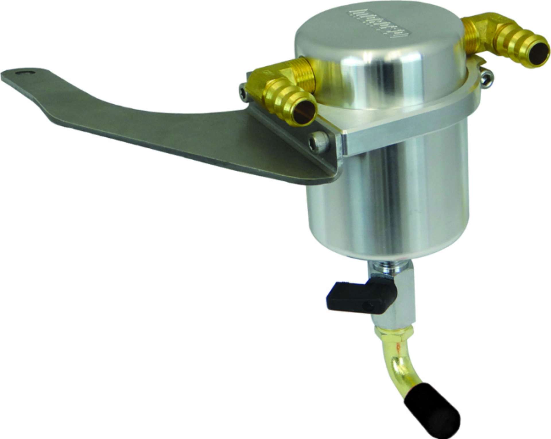 Picture of Moroso 15-17 Ford Mustang GT Air-Oil Separator Catch Can - Large Body - Billet Aluminum