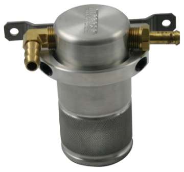 Picture of Moroso 90-05 Mazda Miata Air-Oil Separator Catch Can - Small Body - Billet Aluminum