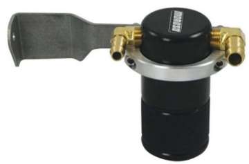 Picture of Moroso 07-14 Toyota Tundra Air-Oil Separator Catch Can - Small Body - Billet Aluminum - Black Finish