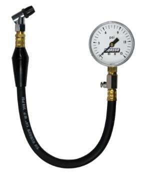 Picture of Moroso Tire Pressure Gauge 0-15psi - 2-5-8in Display - 2 Percent Accuracy