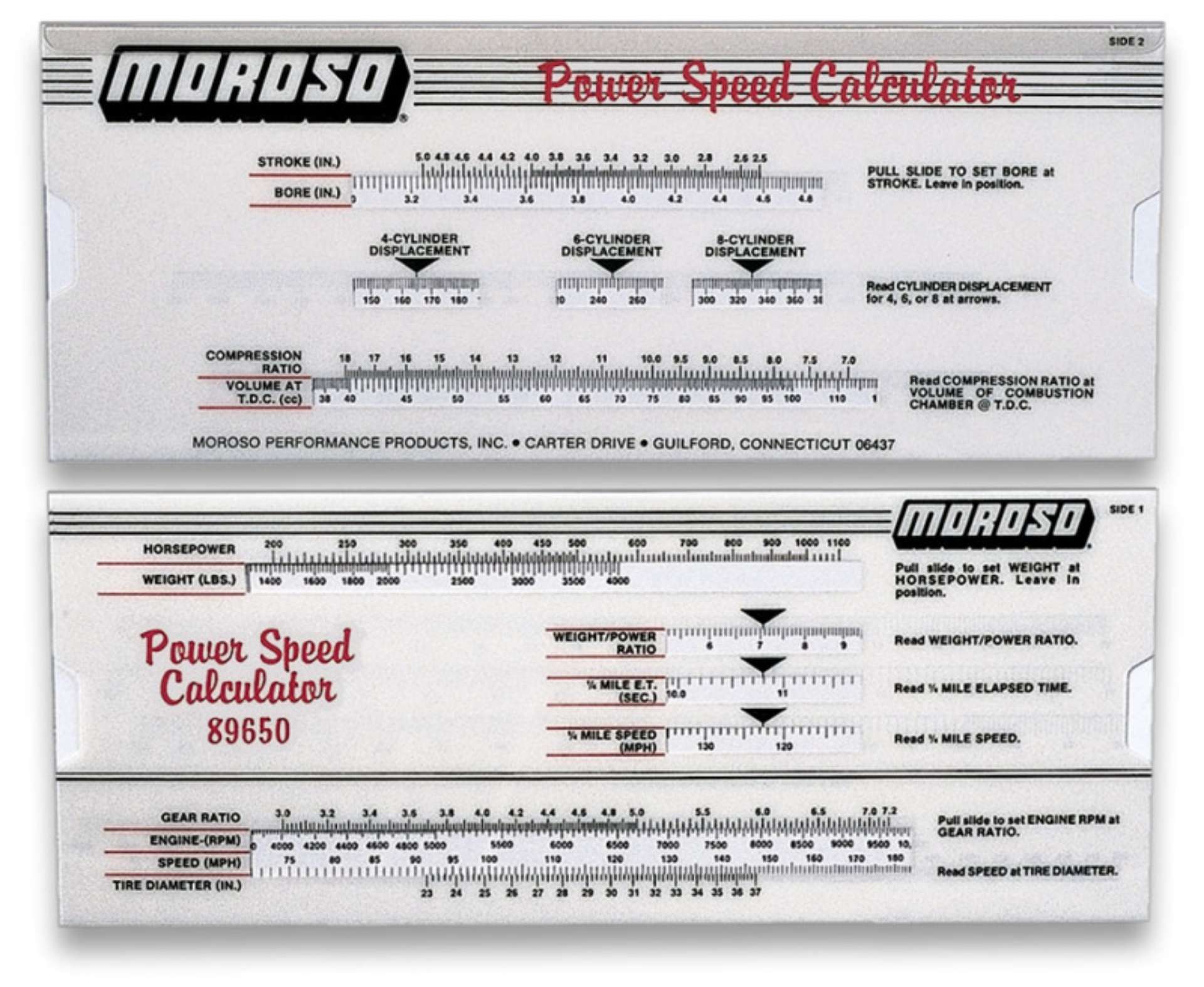 Picture of Moroso Power-Speed Calculator