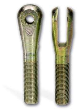 Picture of Moroso Clevis End - 1-2in-20 Thread on Shank - Chrome Moly Steel - Gold Iridite Finish - 2 Pack