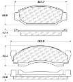 Picture of StopTech 73-86 Ford Bronco Front Truck & SUV Brake Pad