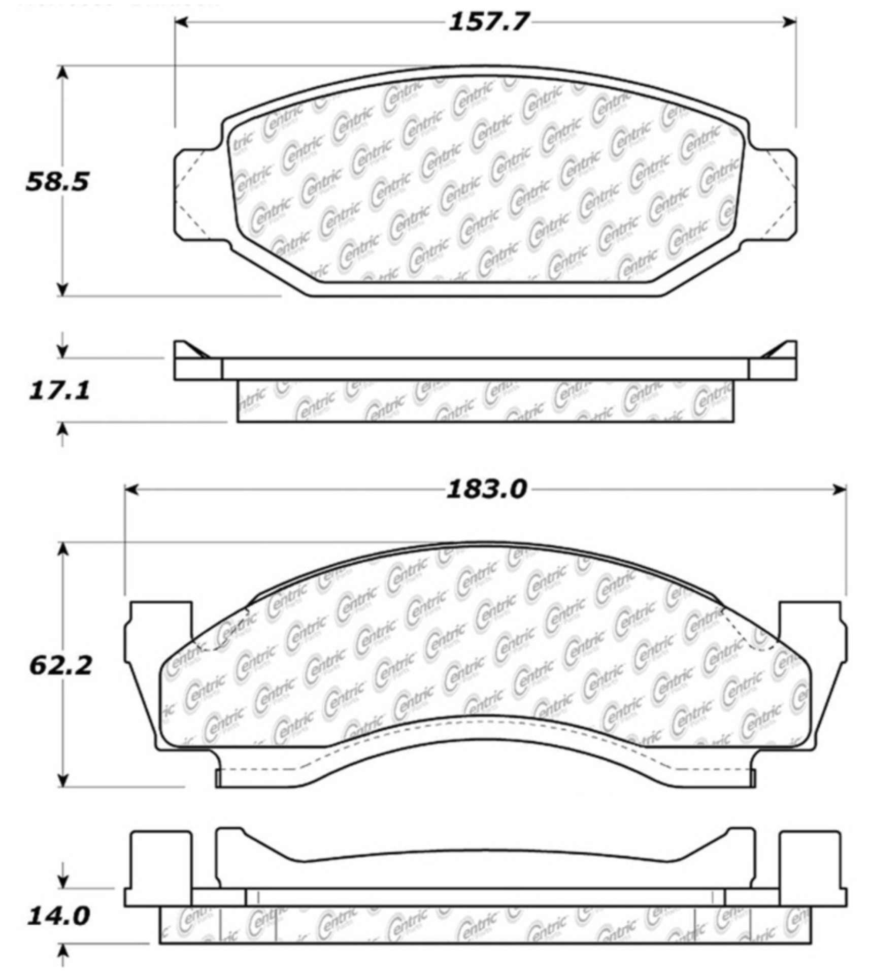 Picture of StopTech 73-86 Ford Bronco Front Truck & SUV Brake Pad