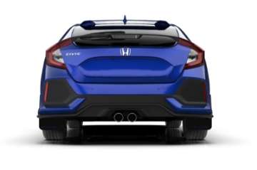 Picture of Rally Armor 17-21 Honda Civic EX-EX-L-LX Hatchback Black UR Mud Flap Blue Logo