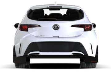 Picture of Rally Armor 18-24 Toyota Corolla Hatchback Black UR Mud Flap Grey Logo