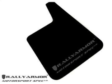 Picture of Rally Armor Universal Fit No Hardware Motorsport Spec Black UR Mud Flap Red Logo