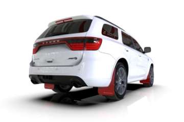 Picture of Rally Armor 16-24 Dodge Durango GT-Hellcat-RT-SRT 392-SXT Red UR Mud Flap White Logo