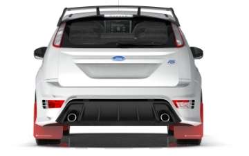 Picture of Rally Armor 09-11 Ford Focus MK2 RS Red UR Mud Flap White Logo