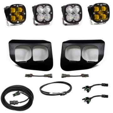 Picture of Baja Designs Ford Super Duty 20-On Fog Lights FPK Amber SAE-Sport DC Baja Designs w-Upfitter